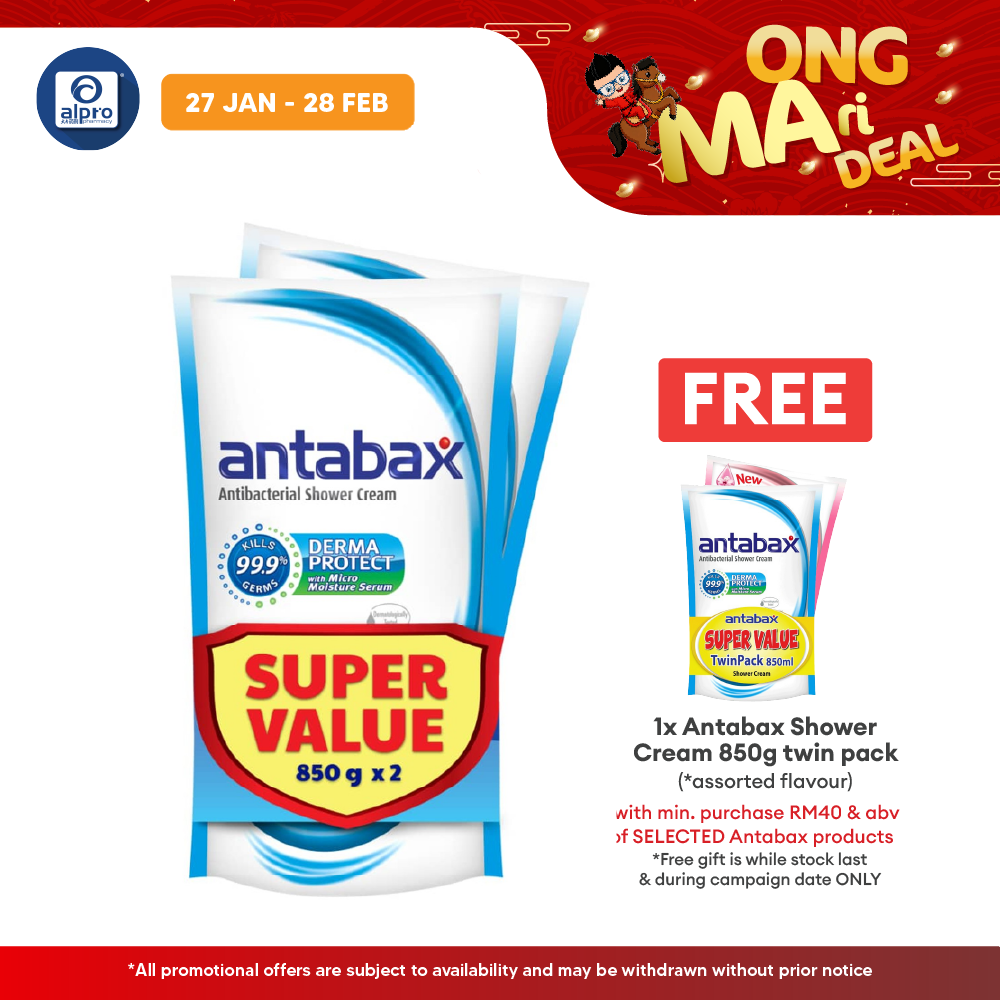 Antabax Shower Cream Fresh + Fresh 850g ×2s Antabax