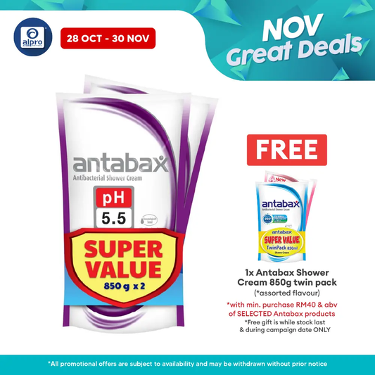 Antabax Shower Cream Sensitive + Sensitive 850g ×2s Antabax