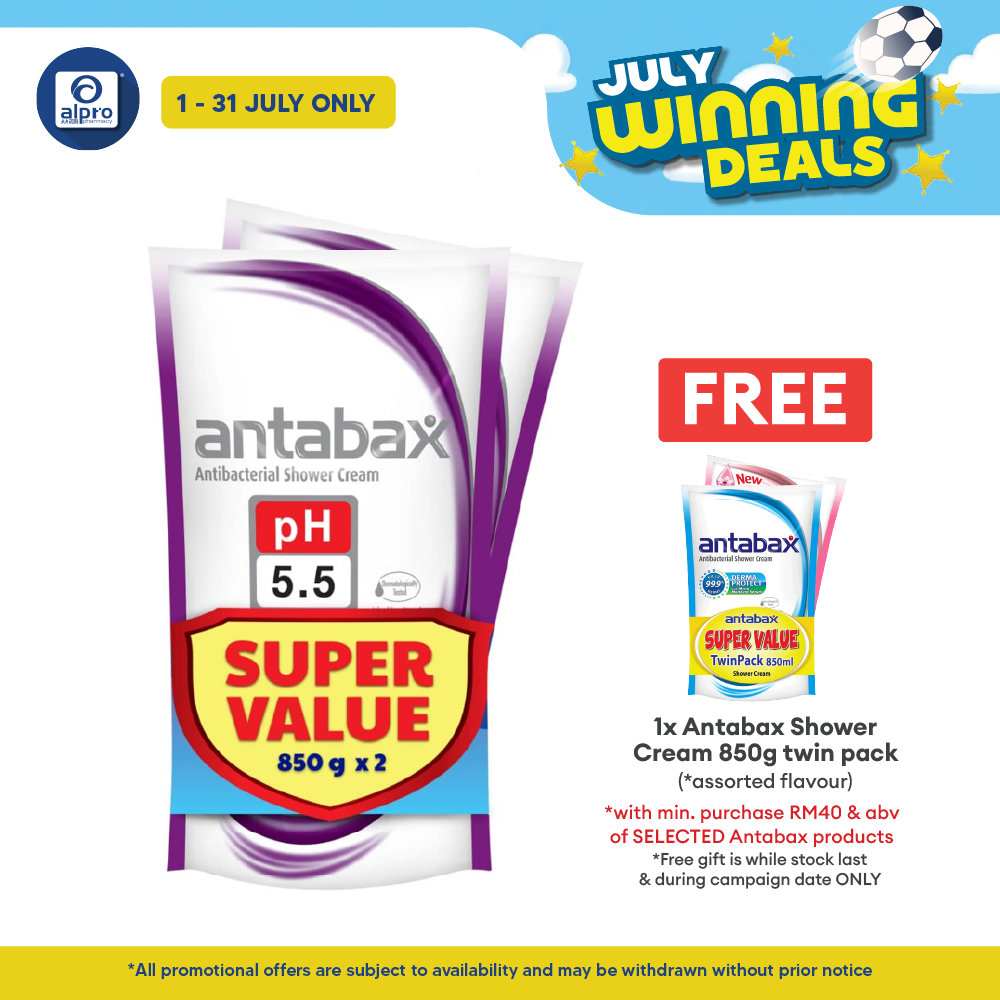 Antabax Shower Cream Sensitive + Sensitive 850g ×2s Antabax
