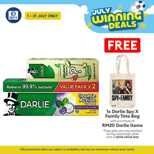 Darlie Double Action Multicare 180g 2s + Blind Box 80g | Oral Protection & Fresher Breath Darlie