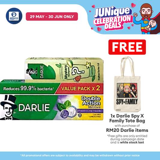 Darlie Double Action Multicare 180g 2s + Blind Box 80g | Oral Protection & Fresher Breath Darlie