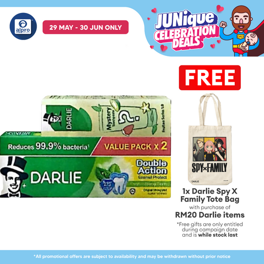 Darlie Double Action Strong Mint 180g 2s + Blind Box 80g | Oral Protection & Fresher Breath Darlie
