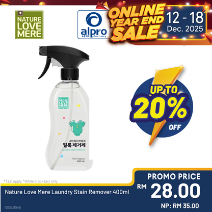 Nature Love Mere Laundry Stain Remover 400ml Nature Organics