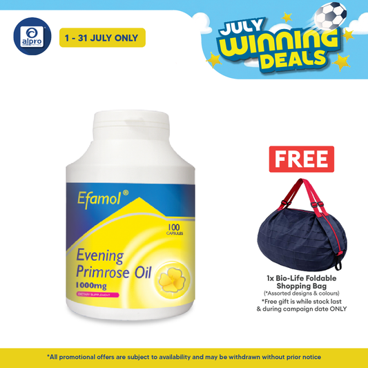 Bio-Life Efamol Evening Primrose Oil 1000mg 100s | Maintain General Well Being Bio-life