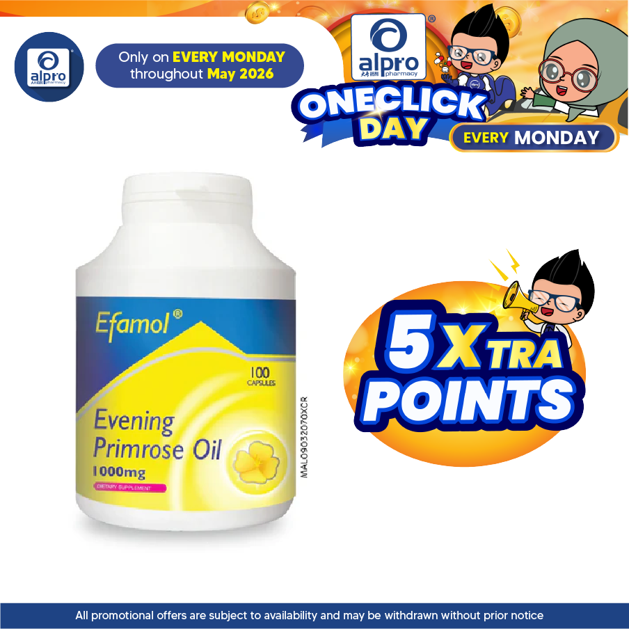 Bio-Life Efamol Evening Primrose Oil 1000mg 100s | Maintain General Well Being Bio-life