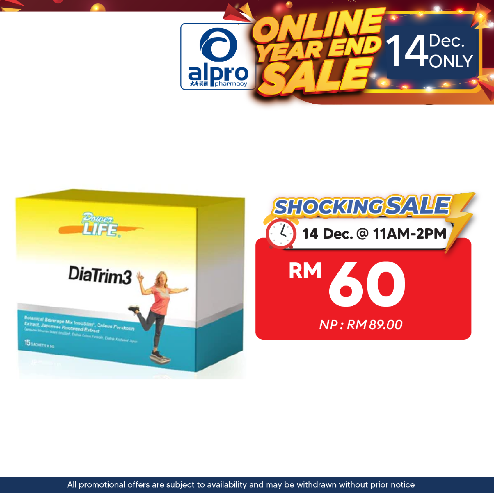 Powerlife Diatrim3 15s | Supports Sugar Control