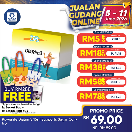 Powerlife Diatrim3 15s | Supports Sugar Control Powerlife