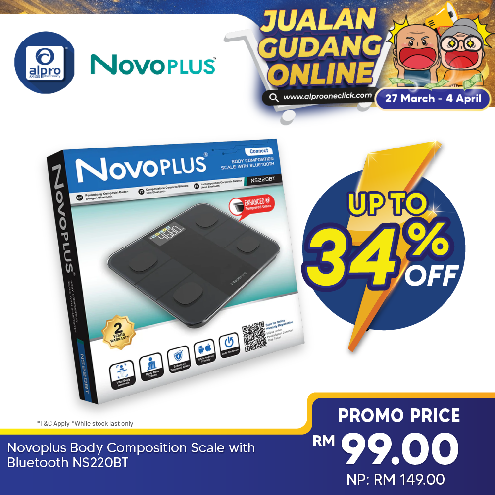 Novoplus Body Composition Scale with Bluetooth NS220BT Novoplus