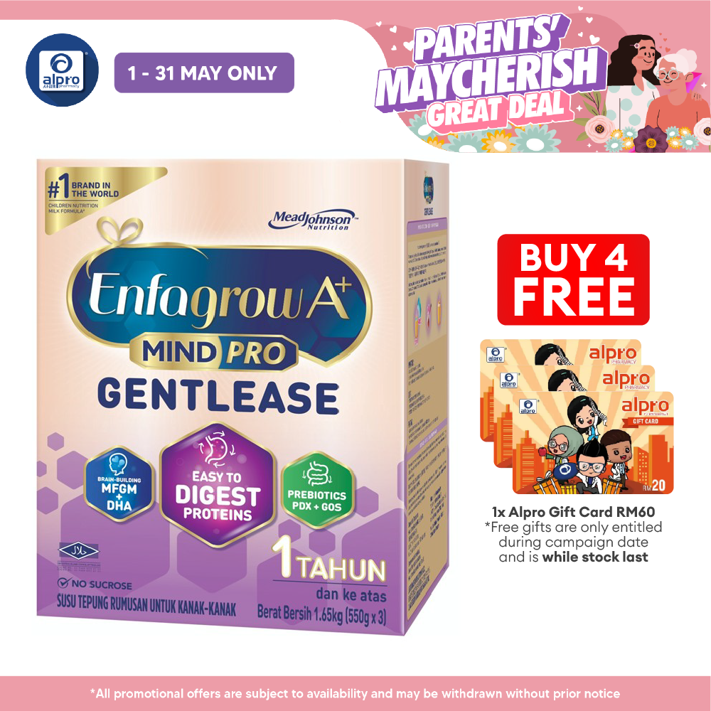 Enfagrow A+ Gentlease 1-3y 1.65kg Enfagrow