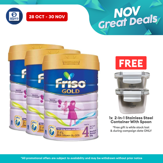 Friso Gold Step 4 3x900g| Supports Child Overall Growth Alpro Pharmacy
