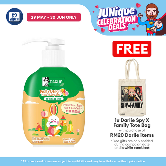 Darlie Toothpaste Bottle Kids Pump Fruity 120g | Fruity Delight Flavor Darlie