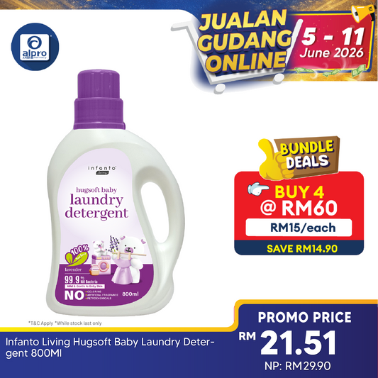 Infanto Living Hugsoft Baby Laundry Detergent 800ml Infanto