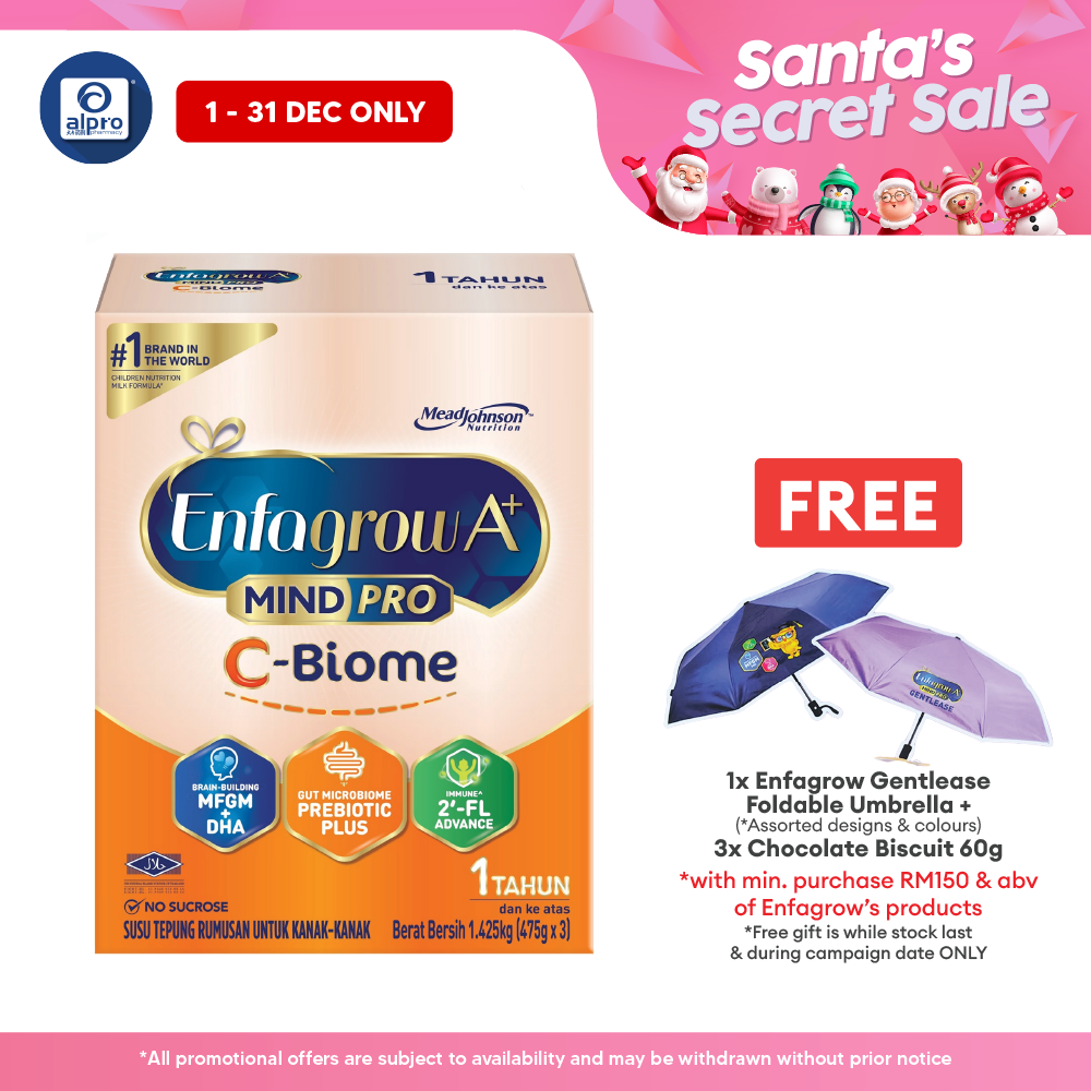 Enfagrow A+ MindPRO C-Biome 1.425kg | Support Strong Immune System Alpro Pharmacy