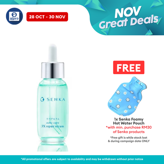 Senka Acne Care 3x Repair Serum 30ml | Reduce & Repair Acne Alpro Pharmacy