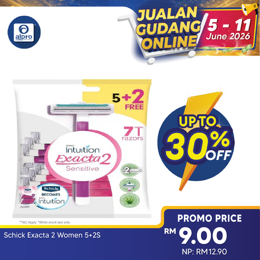 Schick Exacta 2 Women 5+2s |  Reduce Irritation Schick