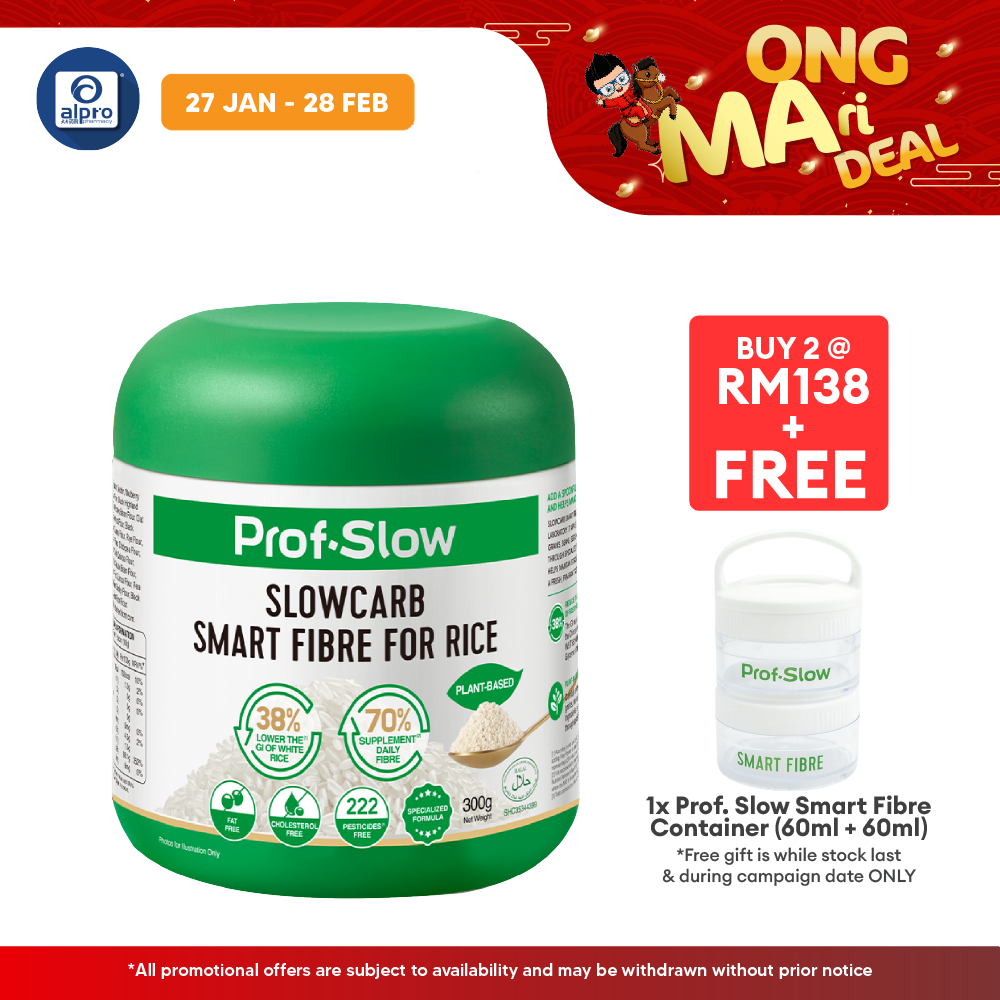 Prof. Slow Smart Fibre for Rice 300g | Maintain Stable Post-Meal Blood Sugar Levels Prof. Slow