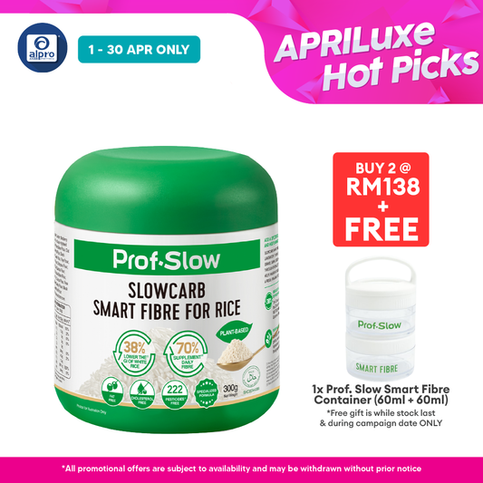 Prof. Slow Smart Fibre for Rice 300g | Maintain Stable Post-Meal Blood Sugar Levels Prof. Slow