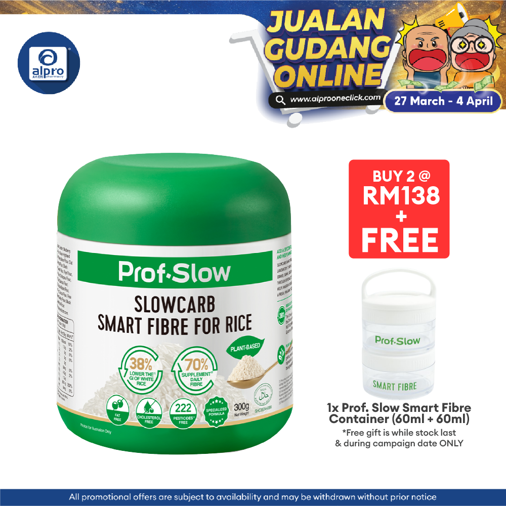 Prof. Slow Smart Fibre for Rice 300g | Maintain Stable Post-Meal Blood Sugar Levels Prof. Slow
