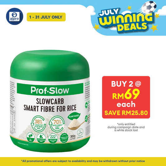 Prof. Slow Smart Fibre for Rice 300g | Maintain Stable Post-Meal Blood Sugar Levels Prof. Slow