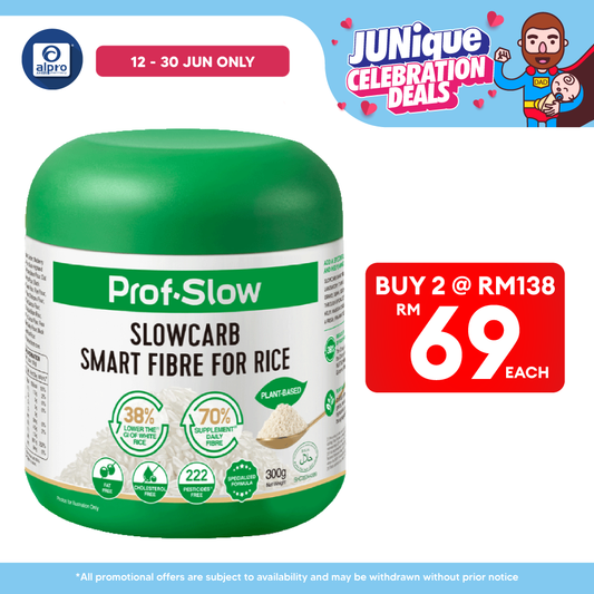 Prof. Slow Smart Fibre for Rice 300g | Maintain Stable Post-Meal Blood Sugar Levels Prof. Slow