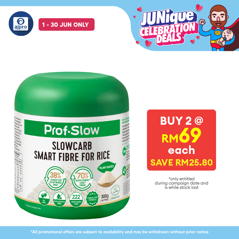 Prof. Slow Smart Fibre for Rice 300g | Maintain Stable Post-Meal Blood Sugar Levels Prof. Slow