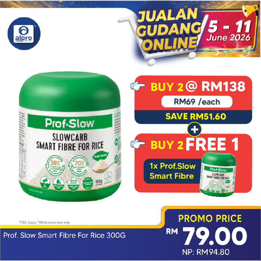 Prof. Slow Smart Fibre for Rice 300g | Maintain Stable Post-Meal Blood Sugar Levels