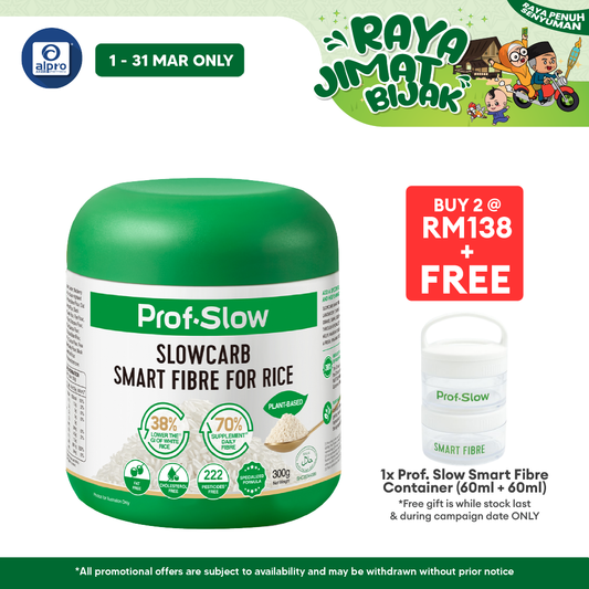 Prof. Slow Smart Fibre for Rice 300g | Maintain Stable Post-Meal Blood Sugar Levels Prof. Slow