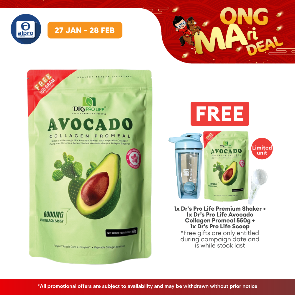 Dr's Pro Life Avocado Collagen PROMEAL 550g | Burn Fat Fast & Reduce Calorie Intake Dr's Pro Life