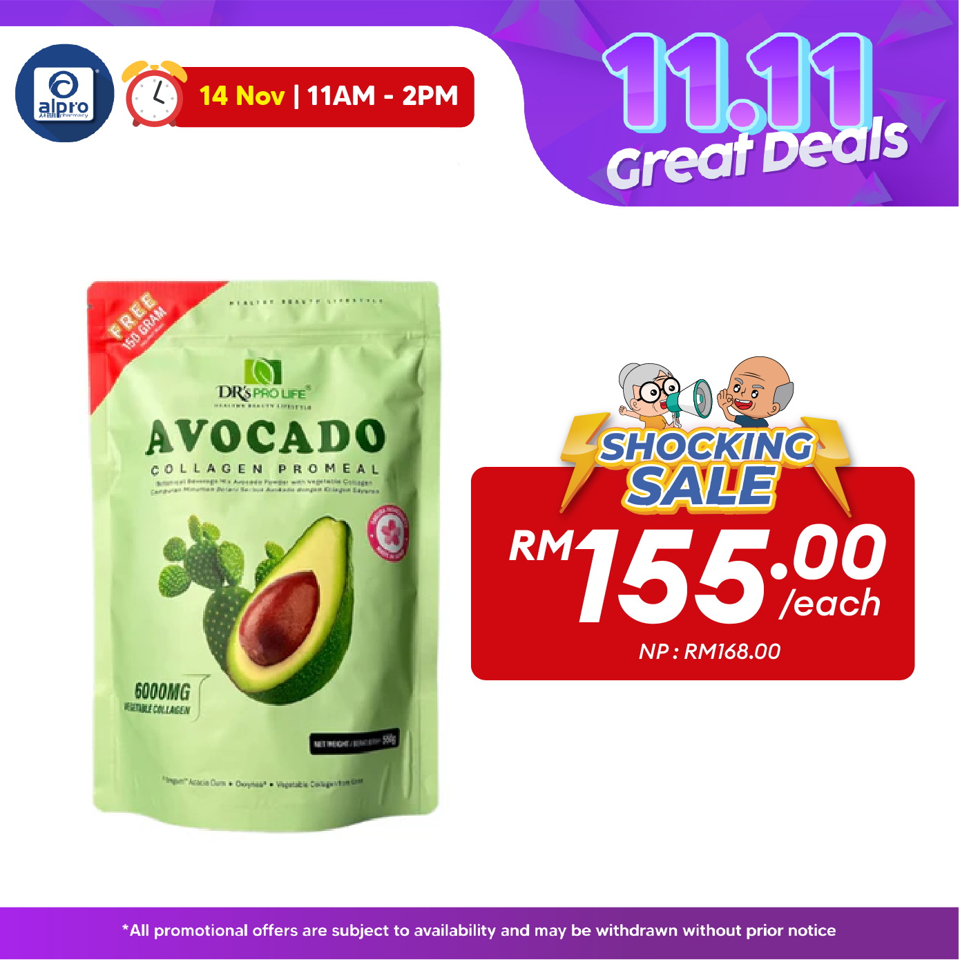 Dr's Pro Life Avocado Collagen PROMEAL 550g | Burn Fat Fast & Reduce Calorie Intake Dr's Pro Life