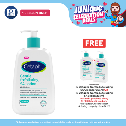 Cetaphil Gentle Exfoliating SA Lotion 236mL | Improve Skin Tone & Texture Cetaphil