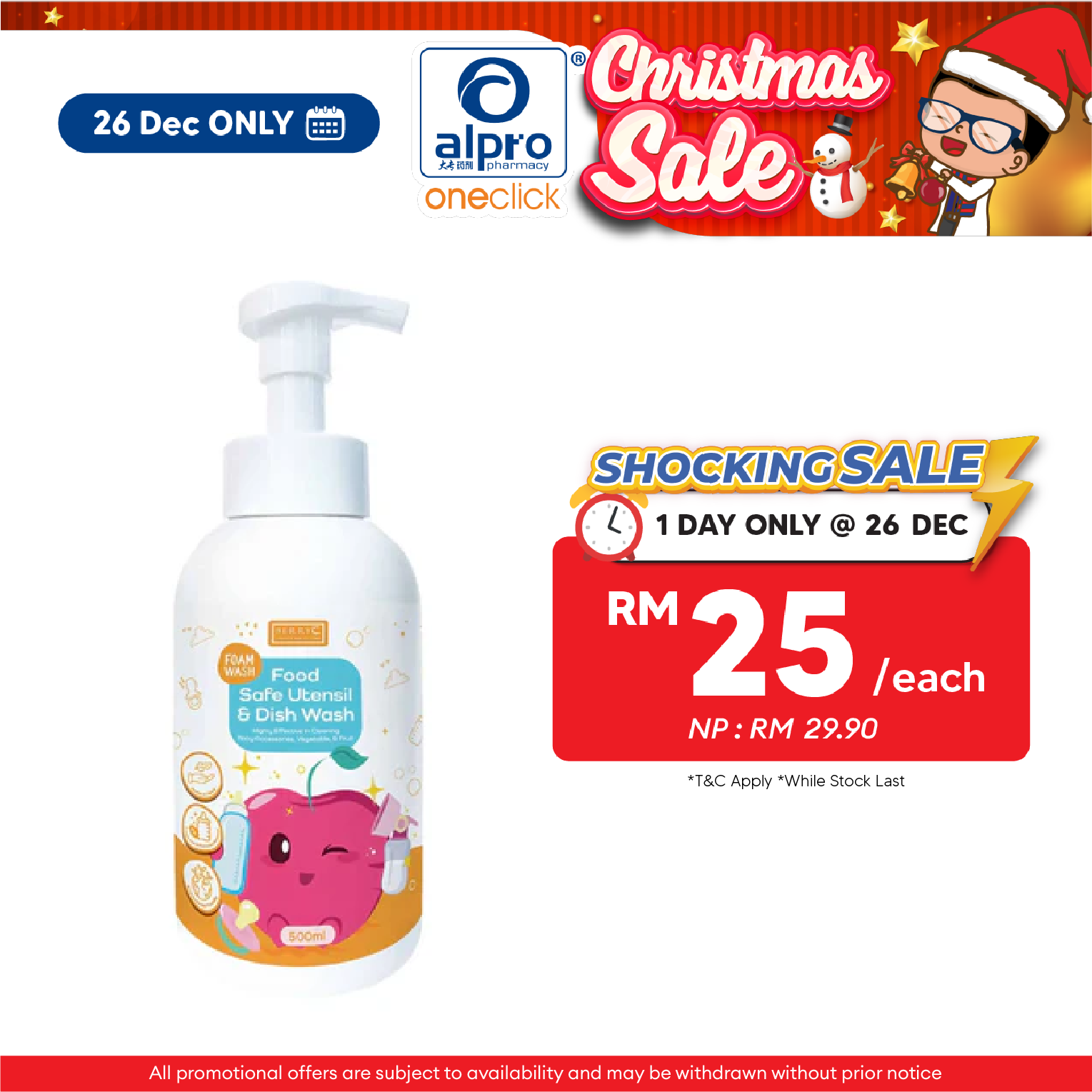 BerryC Food Safe Utensil & Dish Wash 500mL | Gentle On Skin & Remove Pesticides Alpro Pharmacy