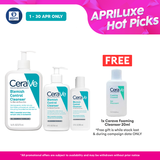 CeraVe Acne Blemish Control Cleanser 88mL | Reduce Blackheads & Improve Pores Alpro Pharmacy