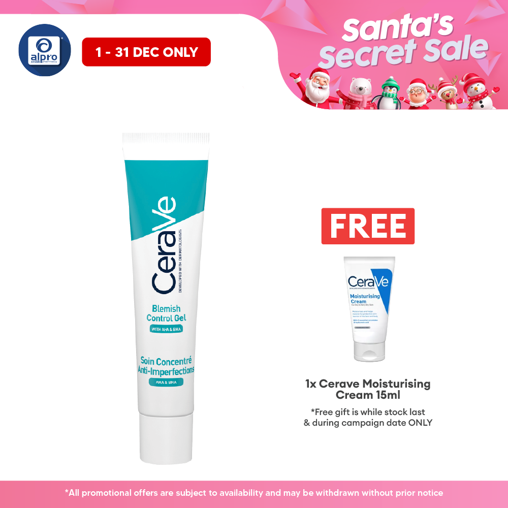 Cerave Acne Blemish Control Gel 40mL | Prevents New Acne Breakout Cerave