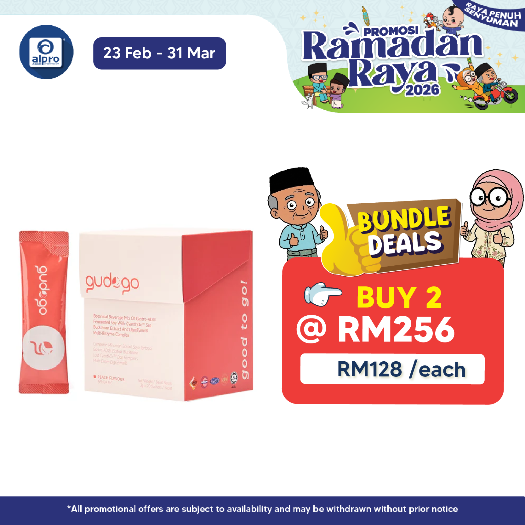 Gudogo Gut Care (Box) 20s | Natural Digestive Health Supplement Gudogo