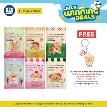 Yukazan Butterbear Acne Healing Patch (Classic/ Bakery/ Animal/ Picnic/ Party/ Garden) 20s | Less Scarring & Waterproof Yuka Zan