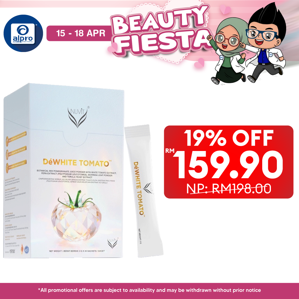 Nuvit DéWhite Tomato 30s | Radiant Healthy & Whitening Skin Nuvit