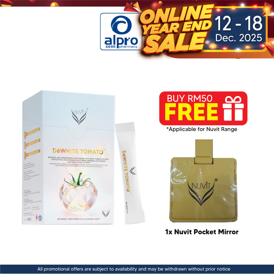 Nuvit DéWhite Tomato 30s | Radiant Healthy & Whitening Skin Nuvit