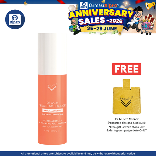 Nuvit De'Calm Soothing Essence 30mL | Replenish Sensitive & Dehydrated Skin ACTI