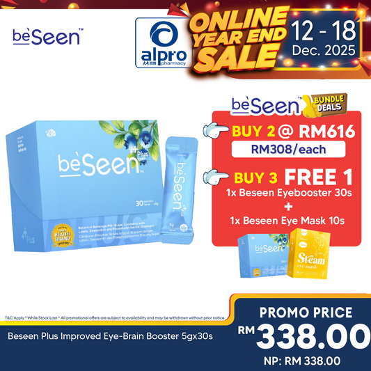 Beseen Plus Improved Eye-Brain Booster 5gx30s