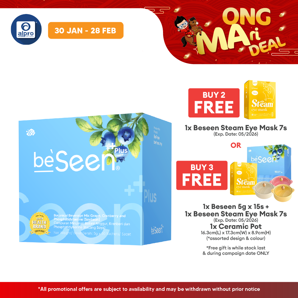 Beseen Plus Improved Eye-Brain Booster 5gx30s Beseen