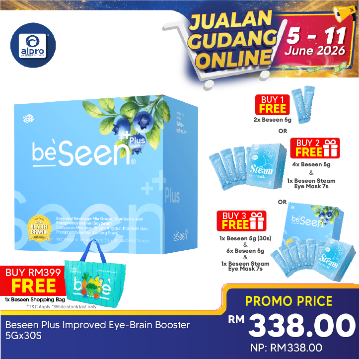 Beseen Plus Improved Eye-Brain Booster 5gx30s