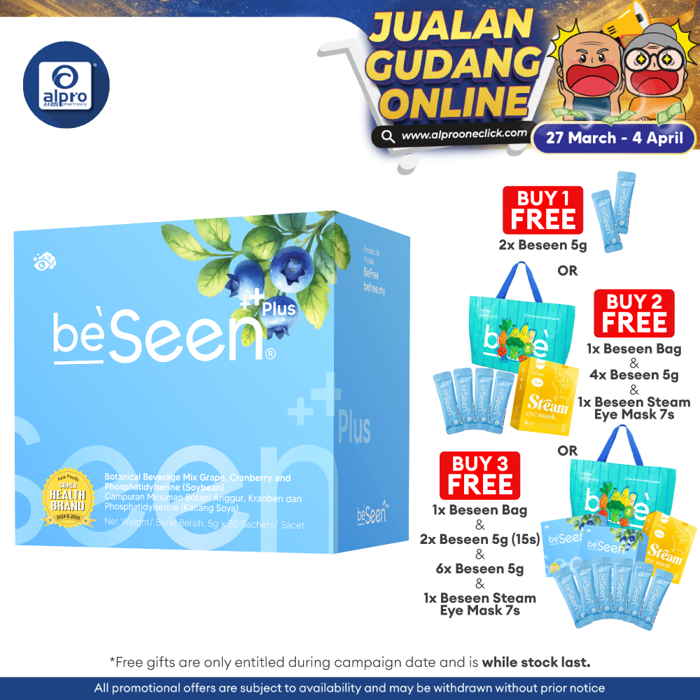 Beseen Plus Improved Eye-Brain Booster 5gx30s Beseen