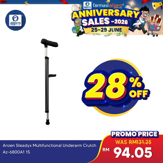 Anzen Steadyx Multifunctional Underarm Crutch AZ-6800A1 1s | Lightweight Anzen