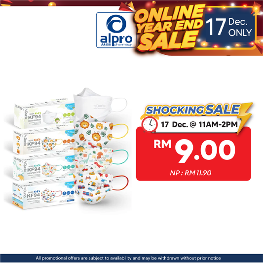 Durio 904K Kids (White/ Dinosaur/ Honey Bear/ Car Story) 10s | 3D Design Enhanced Fit Protection Durio