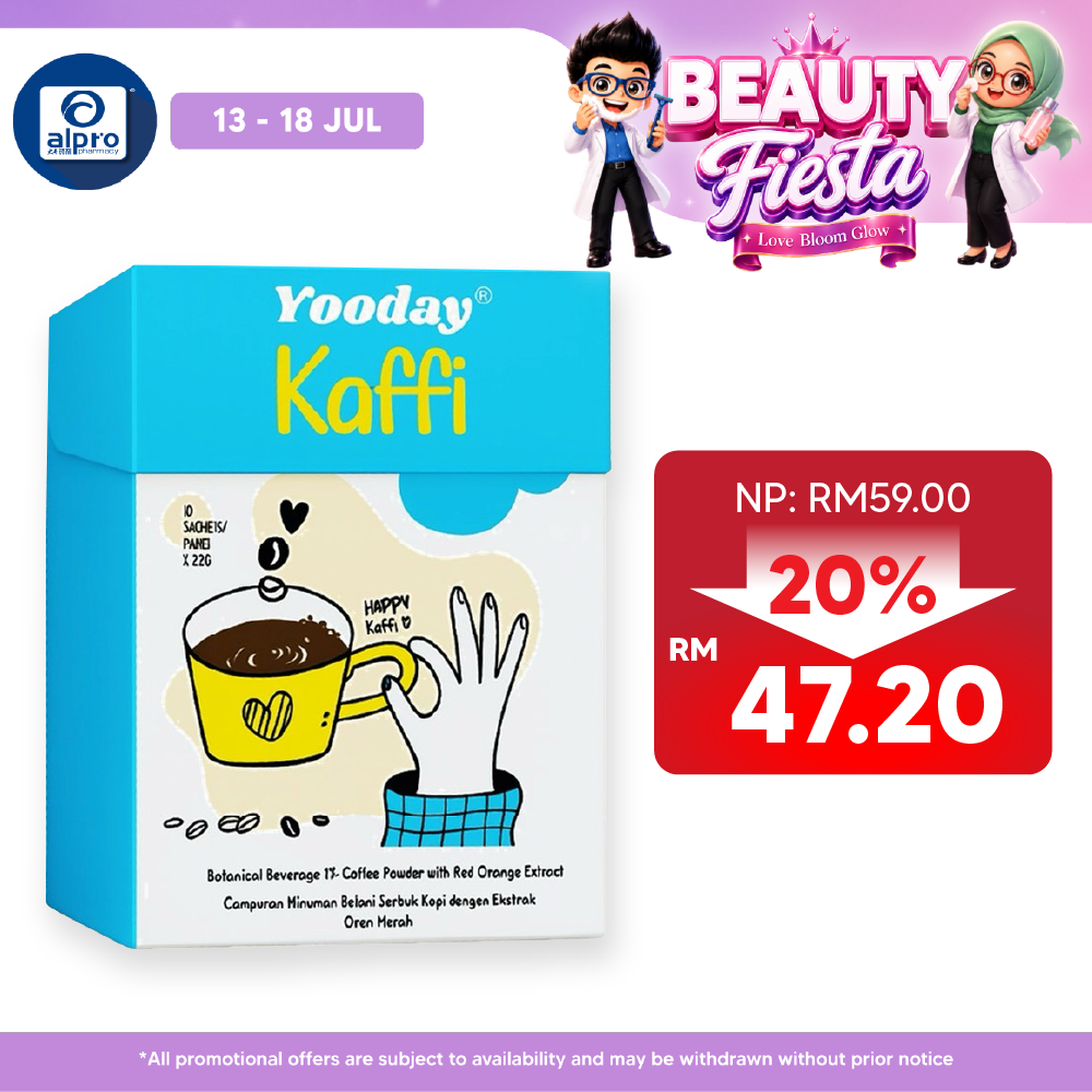 Yooday Kaffi Slimming Coffee 10s | Helps To Slim Down & Keep Energised Yooday