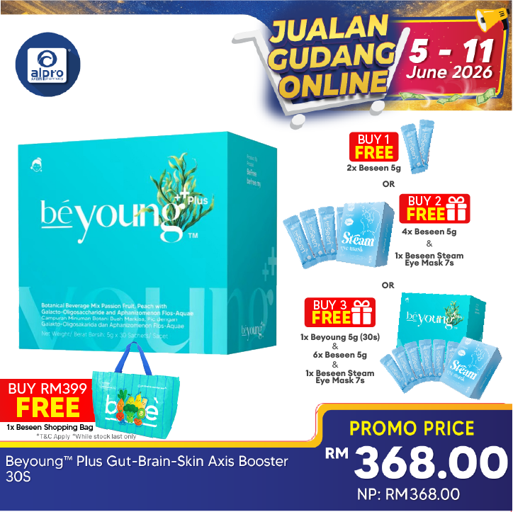Beyoung™ Plus Gut-Brain-Skin Axis Booster 30s | Improve Gut Skin Health Beseen