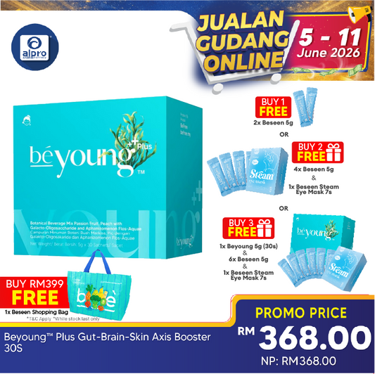 Beyoung™ Plus Gut-Brain-Skin Axis Booster 30s | Improve Gut Skin Health Beseen