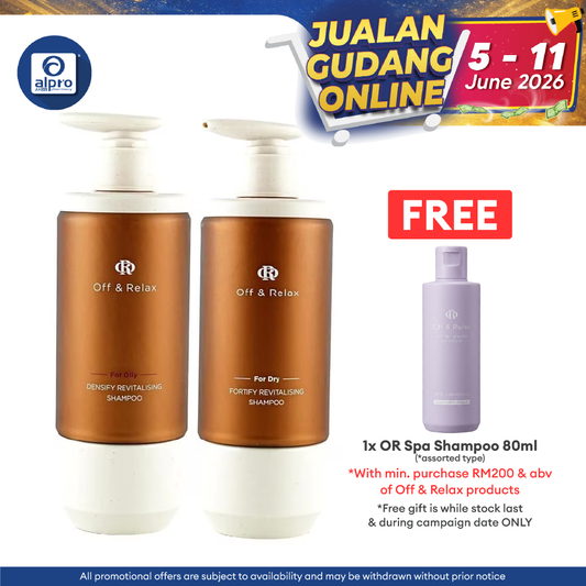 OR Revitalising Shampoo 300ml (Densify/Fortify) Off & Relax