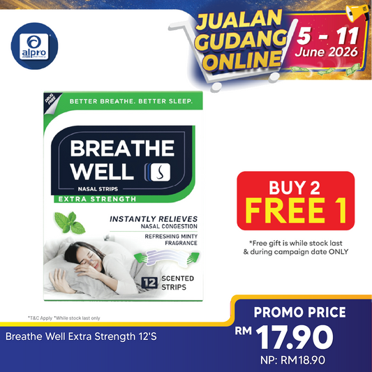 Breathe Well Extra Strength 12s | Reduce Snoring & Nasal Congestion Medicrew Healthcare