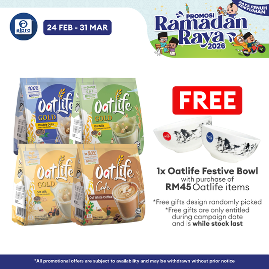 Oatlife Gold (Double Oat/ Oat Milk Avocado/ Oat Soy Milk/ Oat White Coffee) with Chia Seeds 32g ×12s OatLife